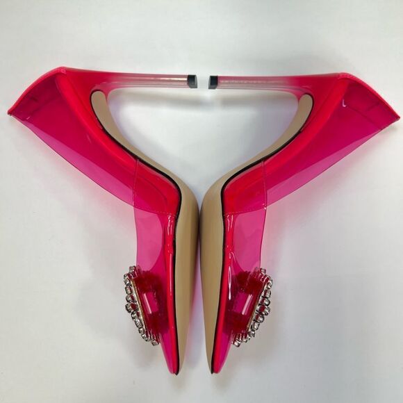 Good American Women’s Hot Pink Cinder-f*cking-rella Pump Size 7 - Picture 4 of 8